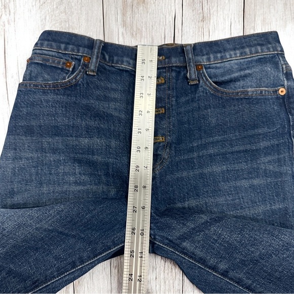 Madewell Flea Market Flares Women's Dark Denim Button-Up Jeans ~ Size 27 - Picture 11 of 12